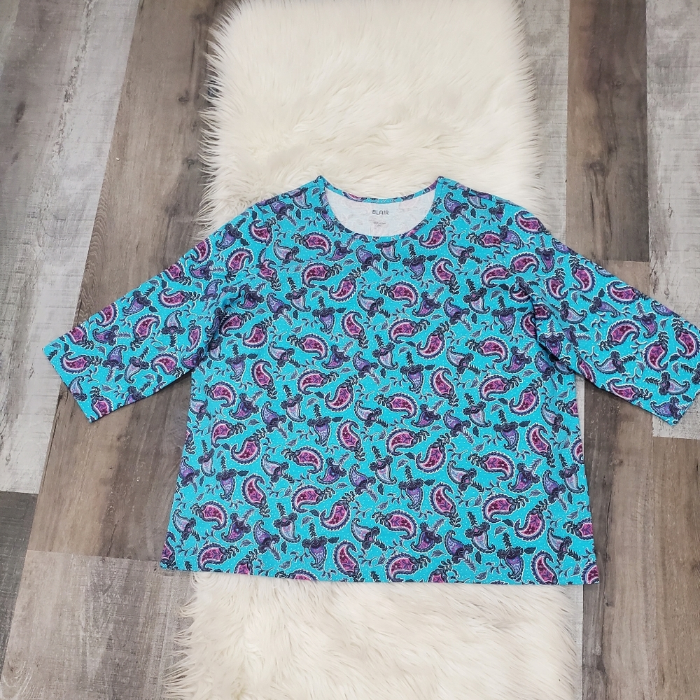 Blair cotton paisley bundle of 2 tops new - Picture 7 of 13